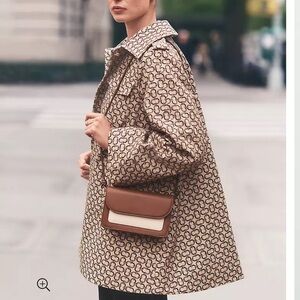 Ann Taylor Link Print Swing Coat NWT